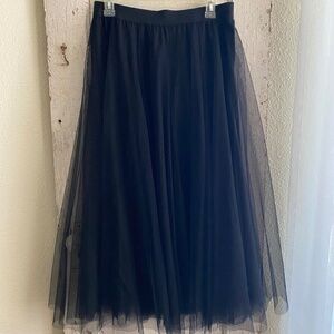 Black Tulle Skirt